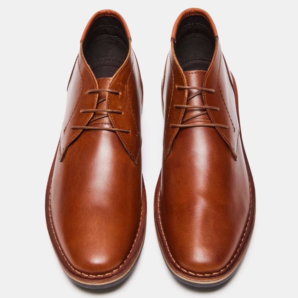 NWT Steve Madden Harken Cognac leather shoes